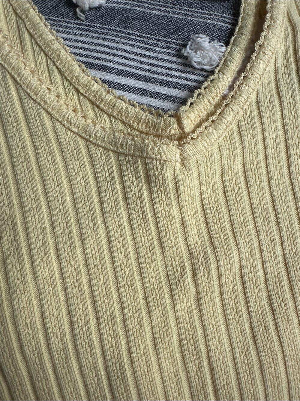 Universal Thread Ribbed Yellow Tank Top - Picture 3 of 8